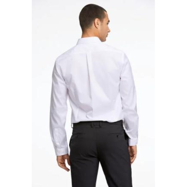 Plain twill stretch skjorte - Bilde 5