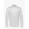 Plain twill stretch skjorte - Bilde 6