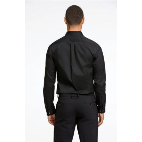 Plain twill stretch skjorte - Bilde 10