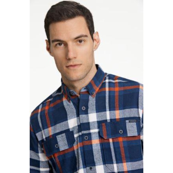 Checked twill shirt L/S - Bilde 2