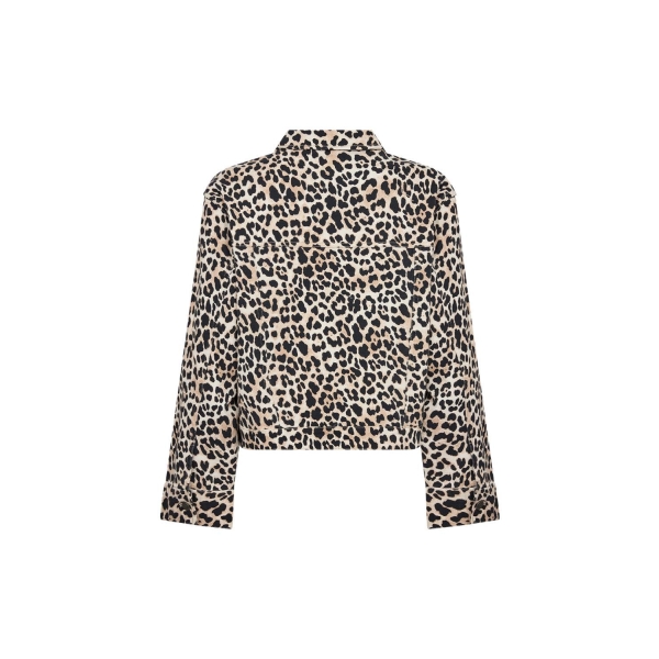 SC-OWENA jeansjakke med leopardprint - Bilde 3