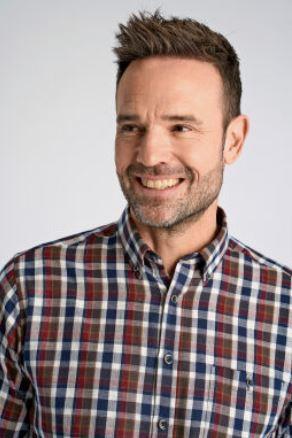 Checked herringbone skjorte