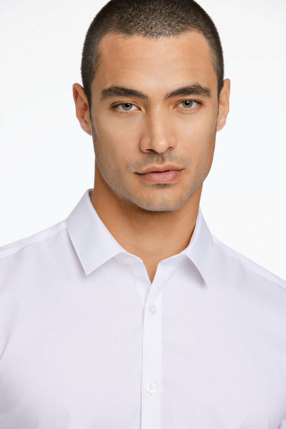 Teknisk skjorte frå Lindbergh - Slim fit - kvit, blå og svart - Bilde 4