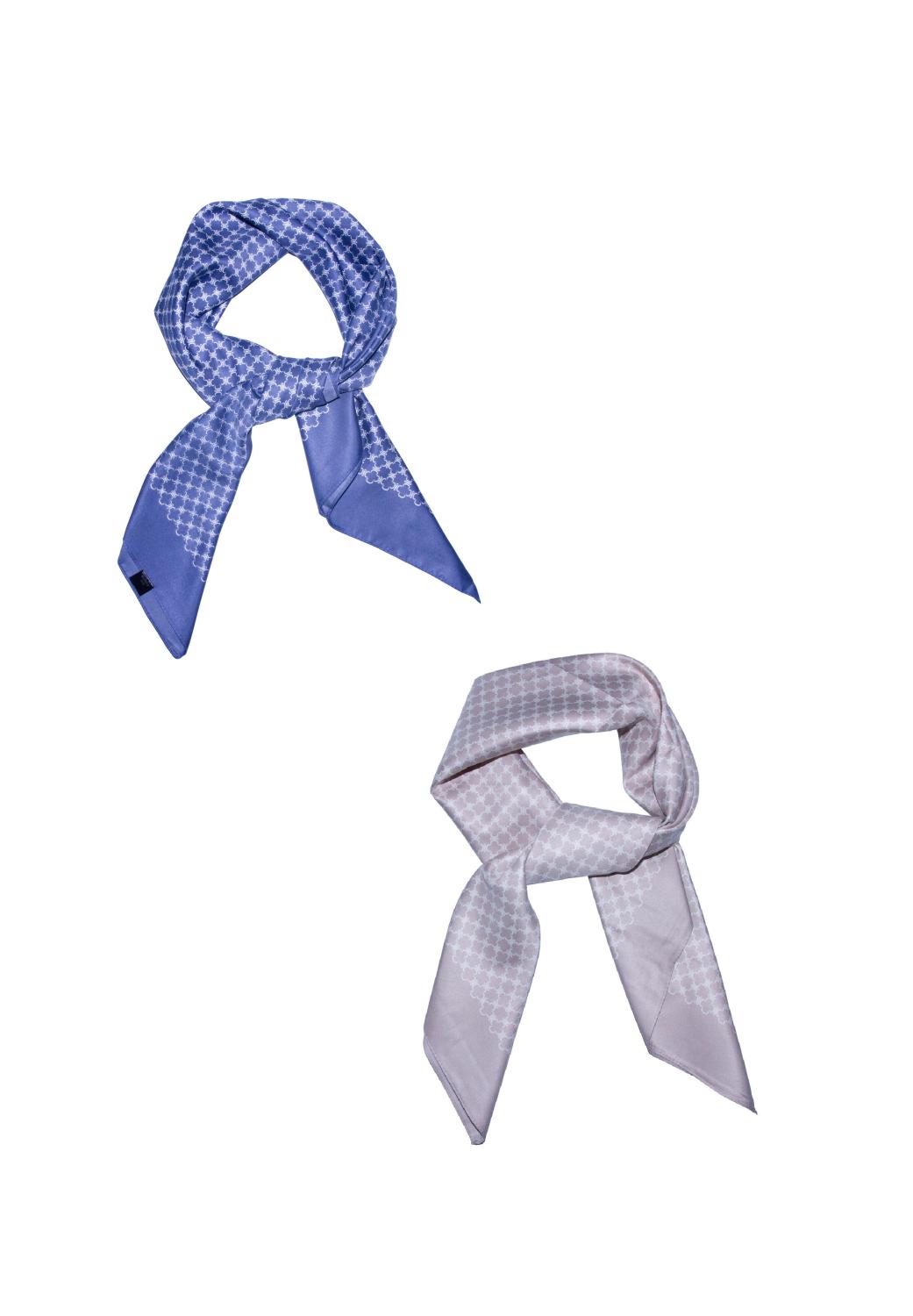 Skjerf frå IntexSkandia - beige og blå