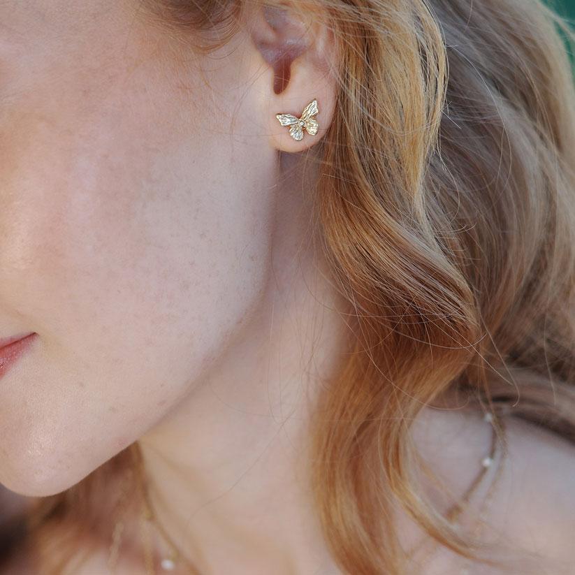 Øyrepynt frå A&C - Light wings - gull eller sølv - Bilde 2