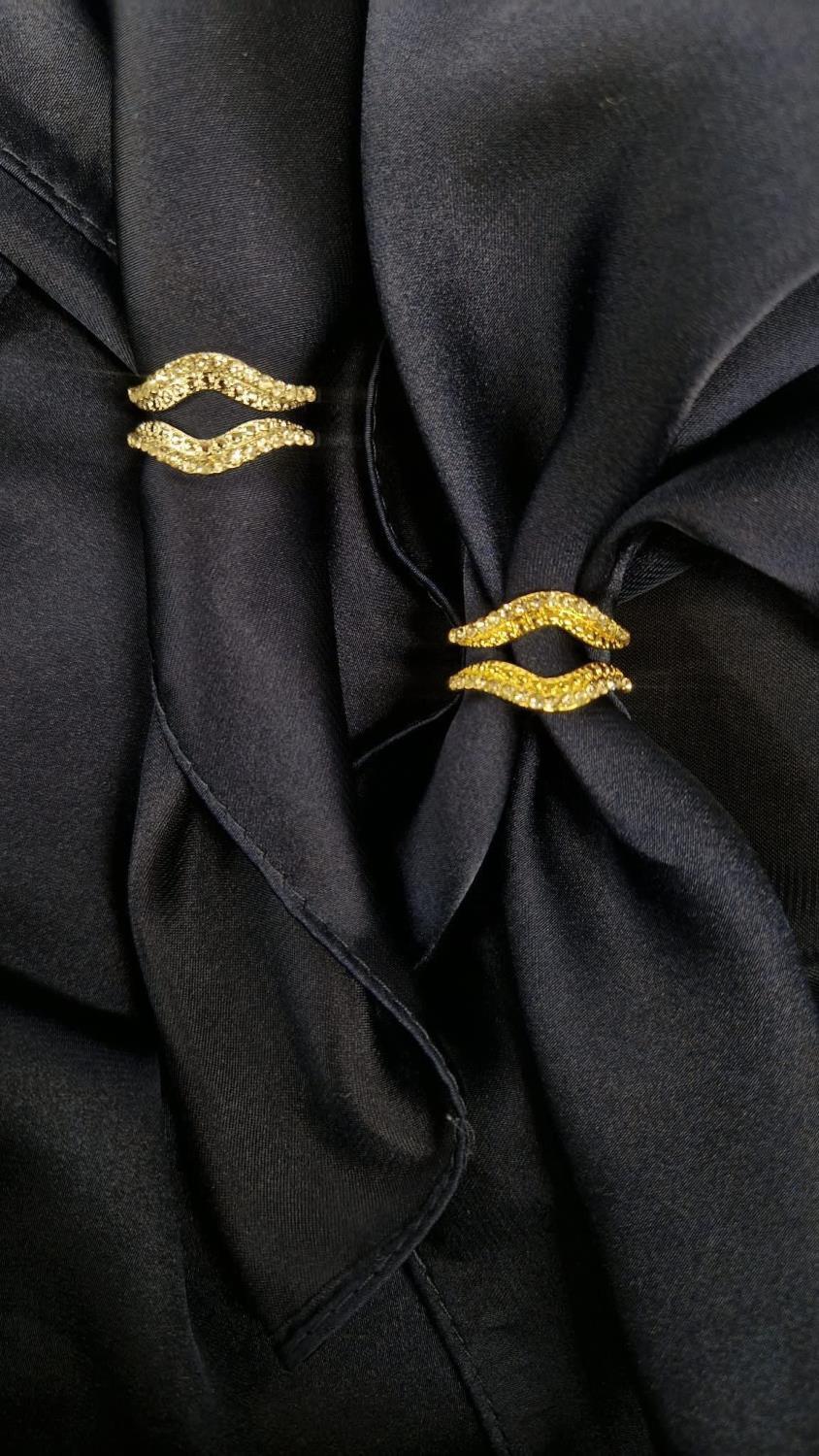 Skjerfring frå IntexSkandia - sølv- eller gullfarga