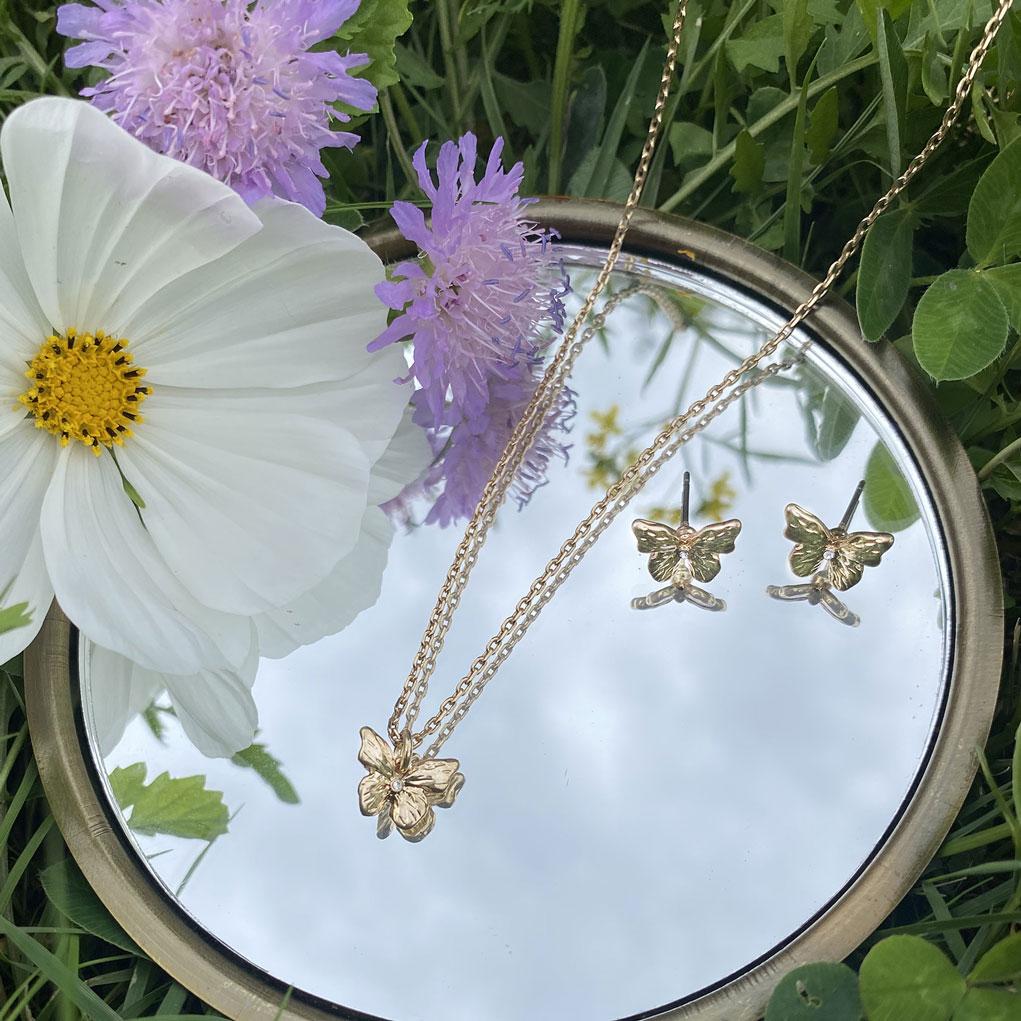 Øyrepynt frå A&C - Light wings - gull eller sølv - Bilde 5