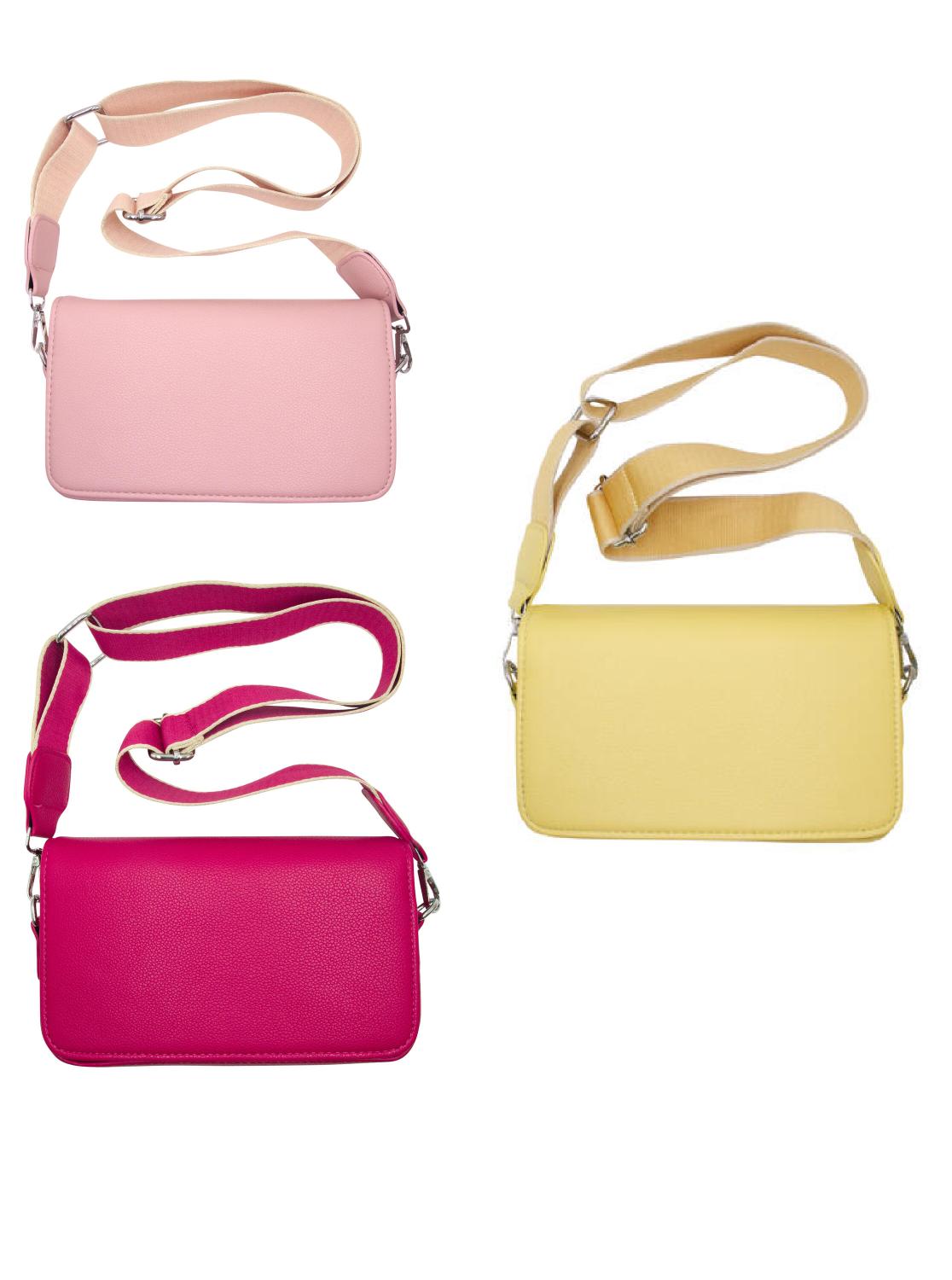 Veske clutch - rosa eller gul