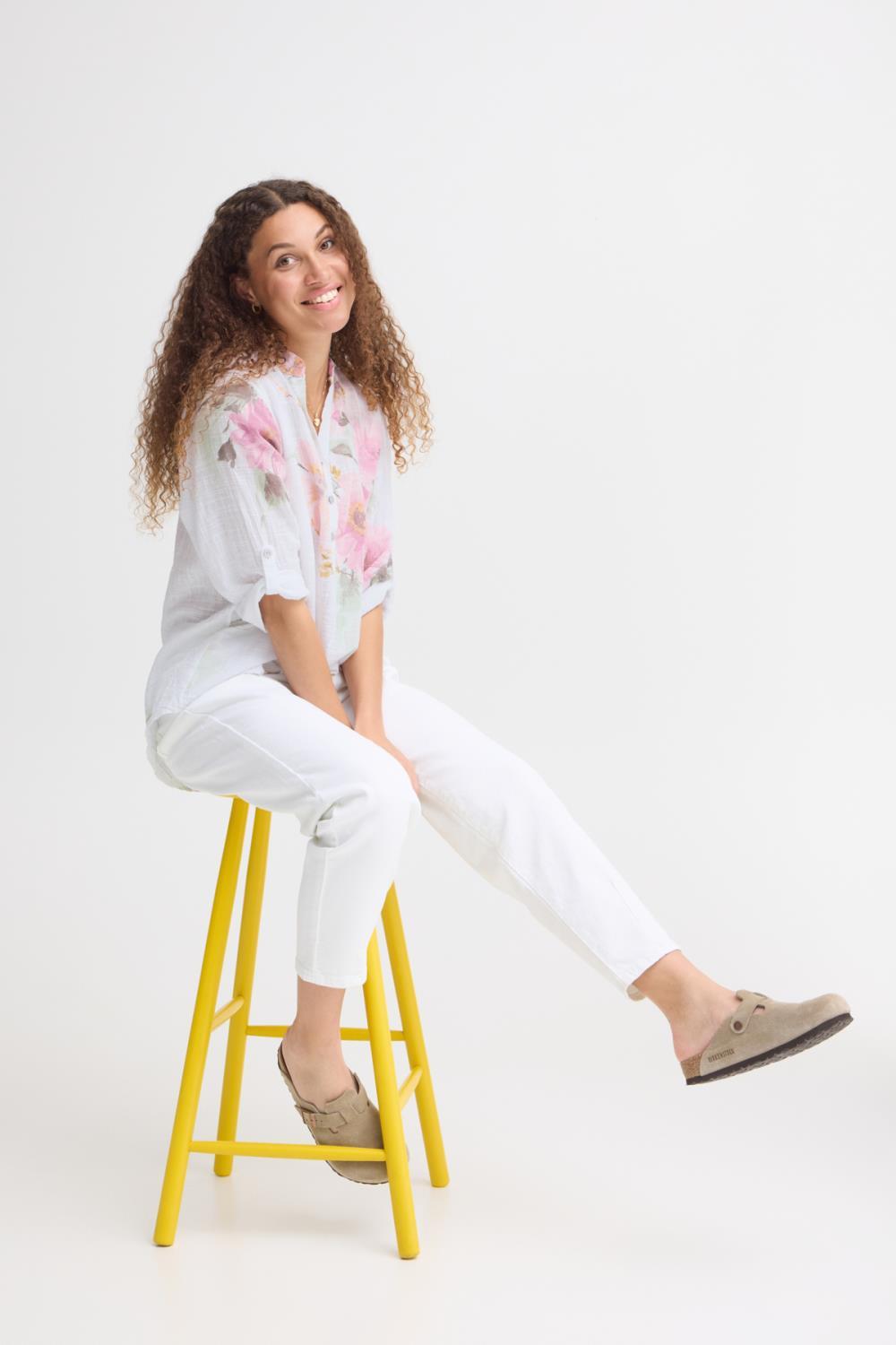 SBXALEXA bluse - rosa eller kvit